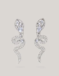 Snake Oorbellen Zilver