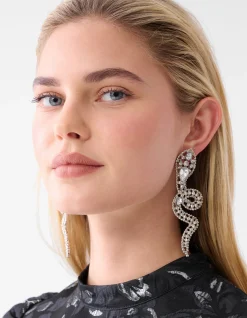 Snake Oorbellen Zilver