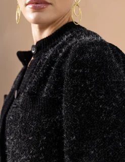 Soft Cropped Vest Zwart By Mieke