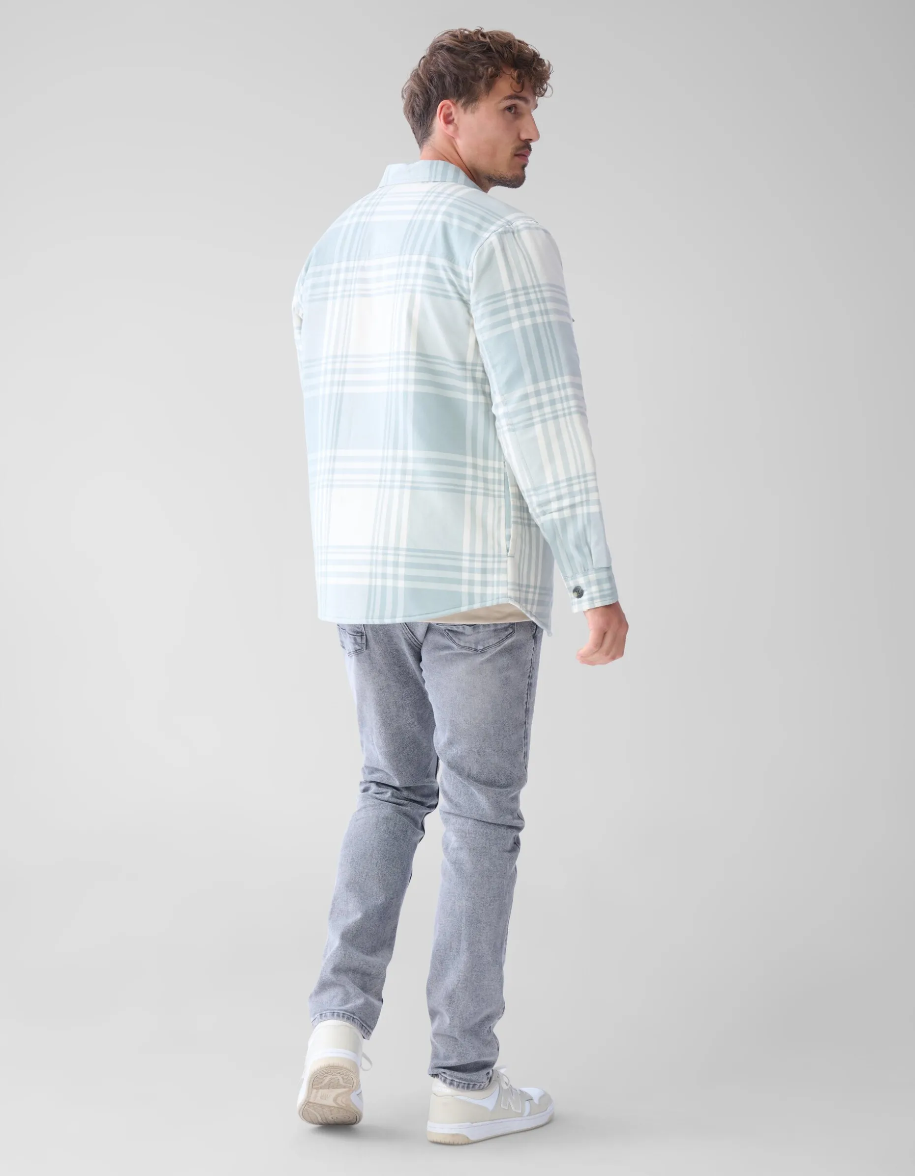 Soft Padded Overshirt Gebroken Wit