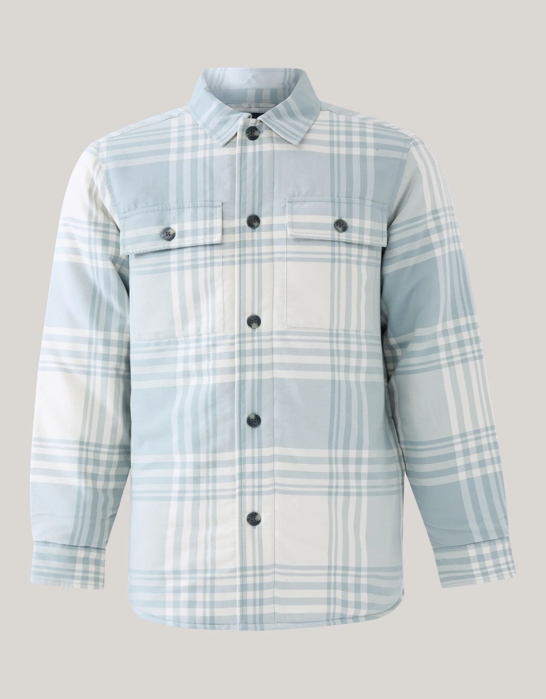 Soft Padded Overshirt Gebroken Wit