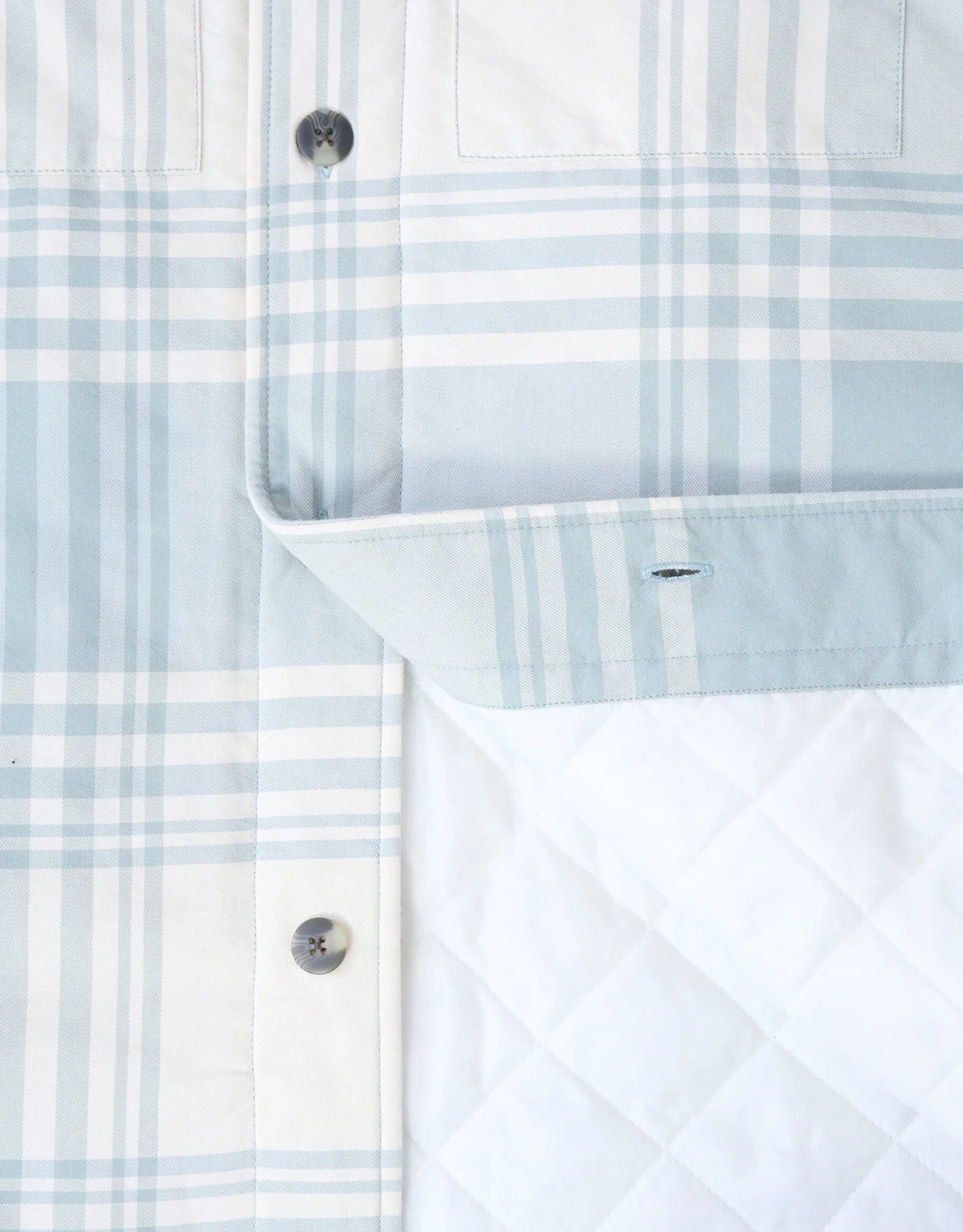 Soft Padded Overshirt Gebroken Wit