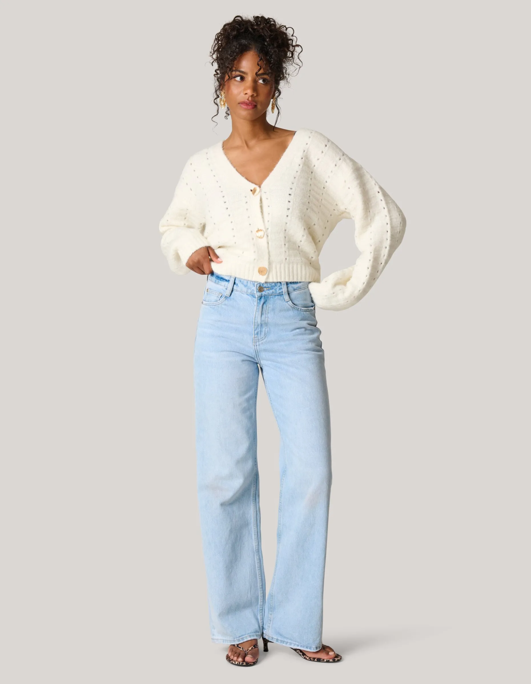 Soft Vest Gebroken Wit