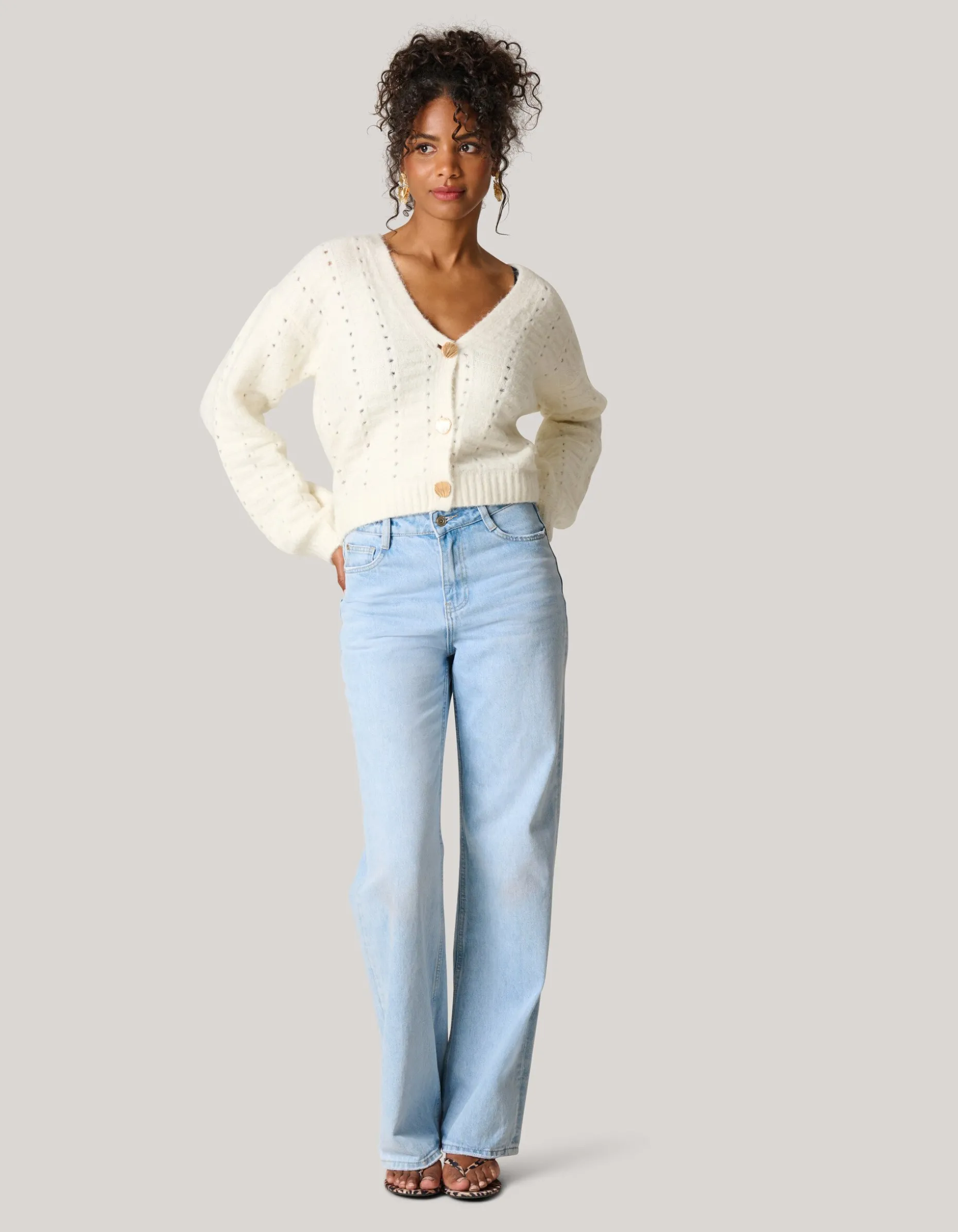 Soft Vest Gebroken Wit