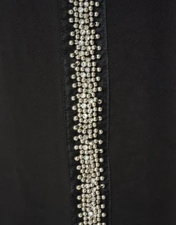 Sporty Embellished Broek Zwart