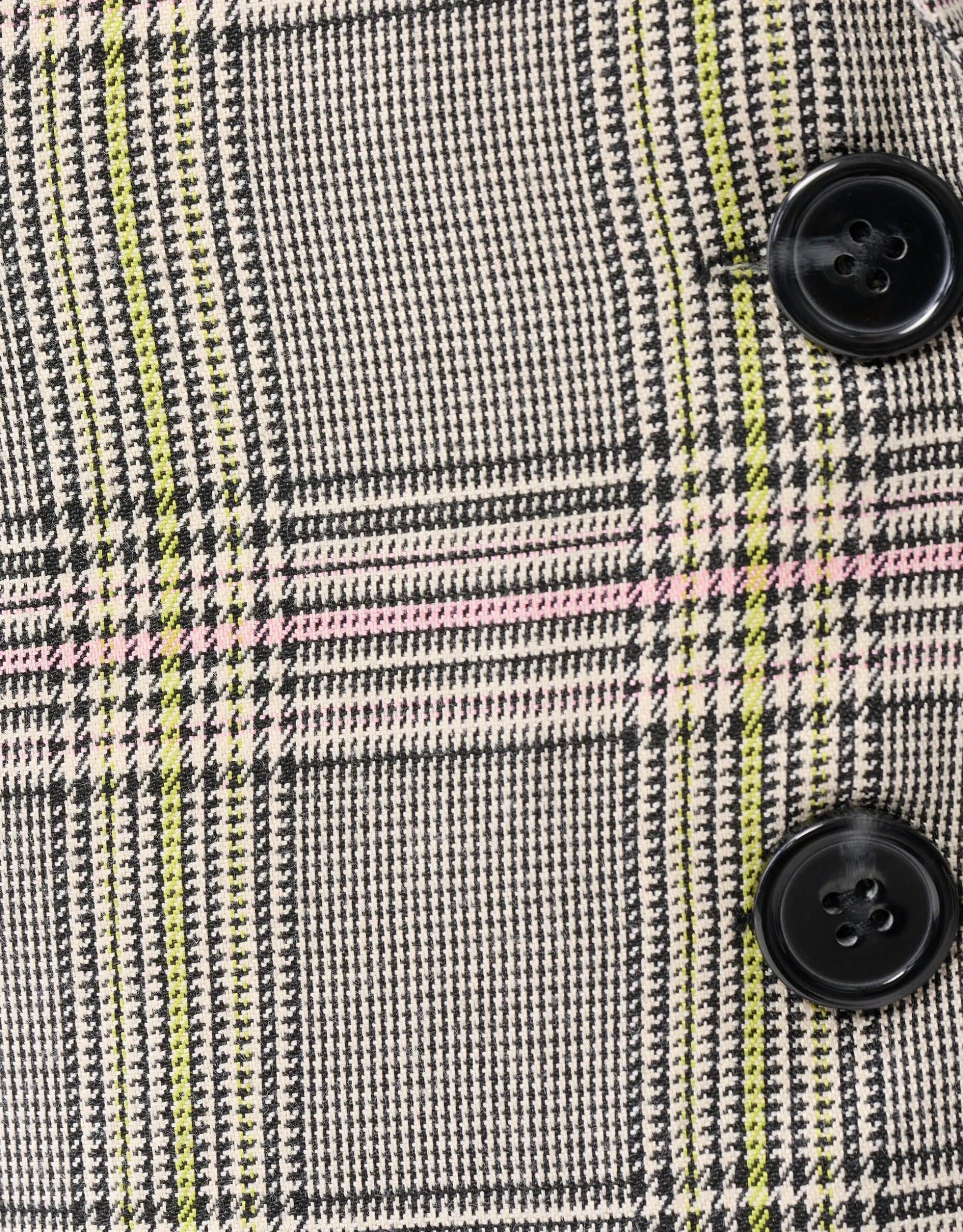 Sporty Ruiten Blazer Gebroken Wit