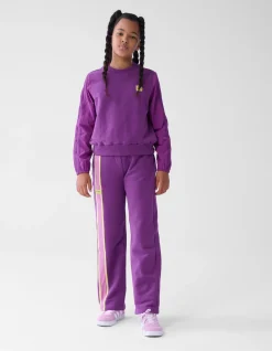 Sporty Stripe Broek Paars