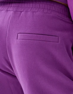 Sporty Stripe Broek Paars