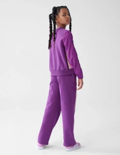 Sporty Stripe Sweater Paars