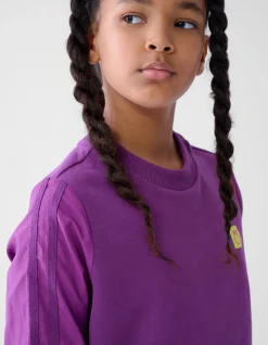 Sporty Stripe Sweater Paars