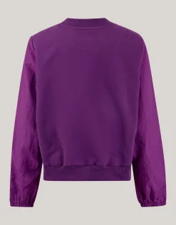 Sporty Stripe Sweater Paars