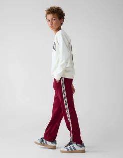 Sporty Tape Broek Donkerrood