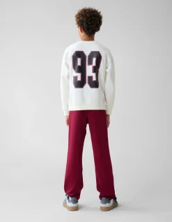 Sporty Tape Broek Donkerrood