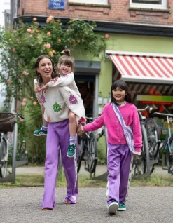 Sporty Tape Broek Paars By Lizzy