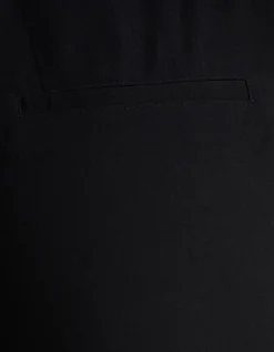 Sporty Wide Leg Broek Zwart