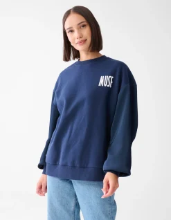 Star Sweater Donkerblauw