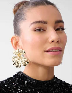 Statement Flower Oorbellen Goud