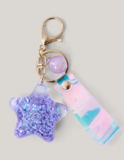 Ster Sleutelhanger Paars