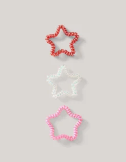 Sterren Haarelastiekjes Multicolor