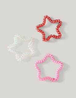 Sterren Haarelastiekjes Multicolor