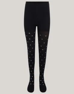 Sterren Panty Zwart 60 Denier