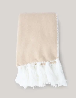 Stitched Sjaal Beige