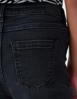 Straight Fit Heart Jeans Donkergrijs