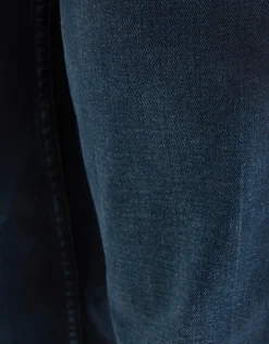 Straight Fit Jeans Blauw/Zwart L36