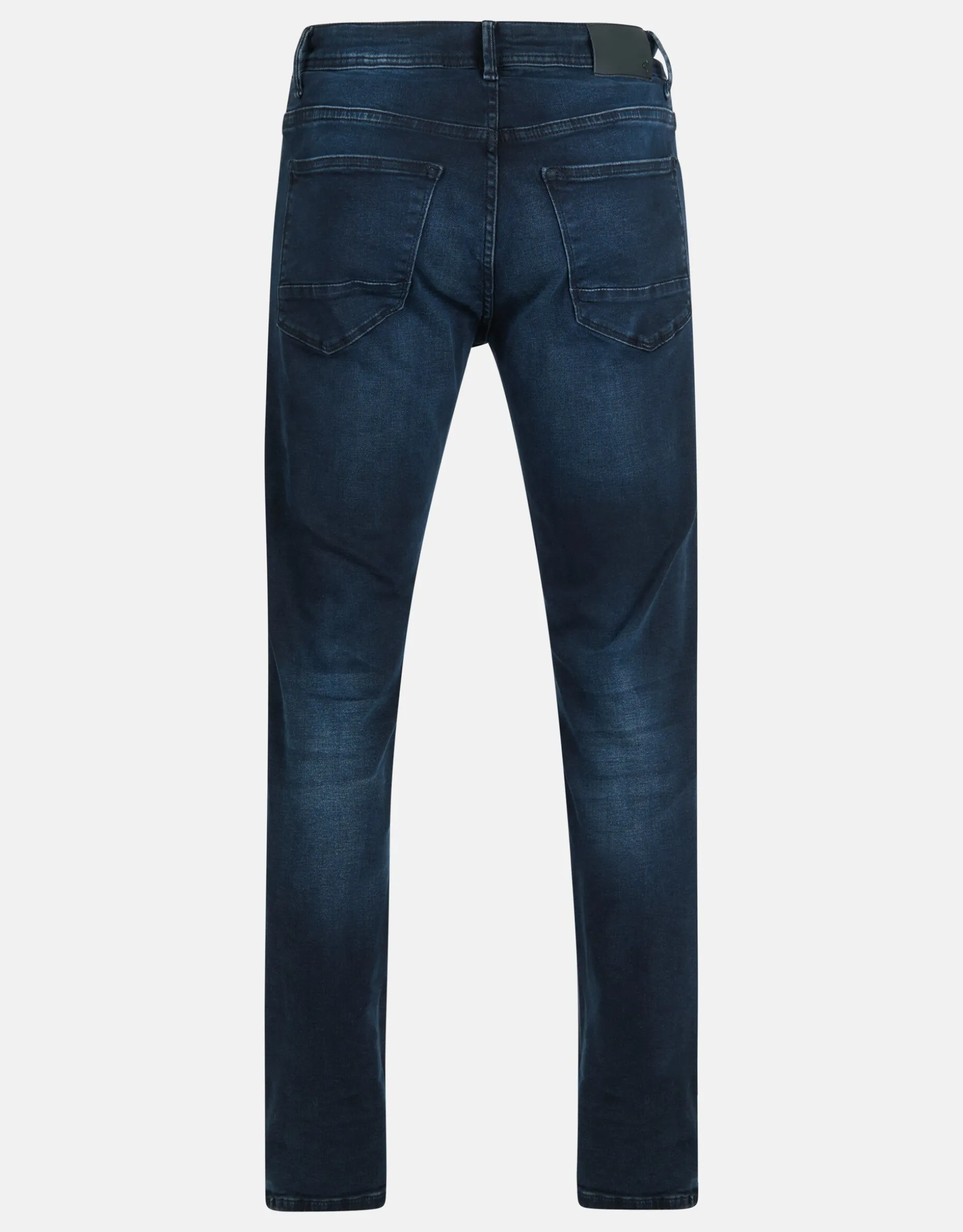 Straight Fit Jeans Blauw/Zwart L30