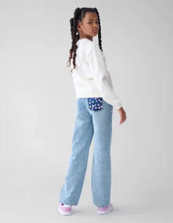 Straight Fit Jeans Bleached