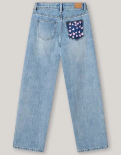 Straight Fit Jeans Bleached