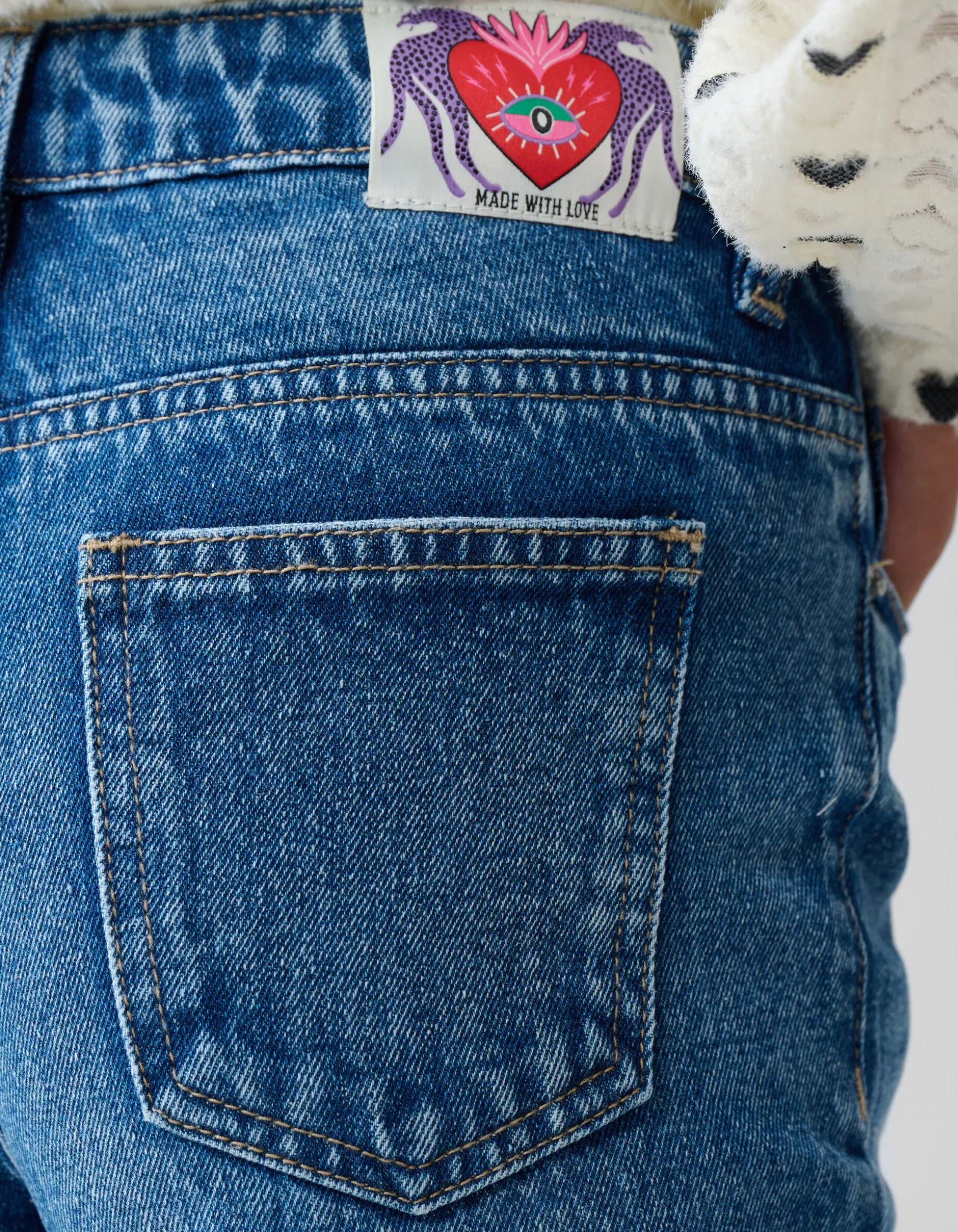 Straight Fit Jeans Mediumstone By Lizzy