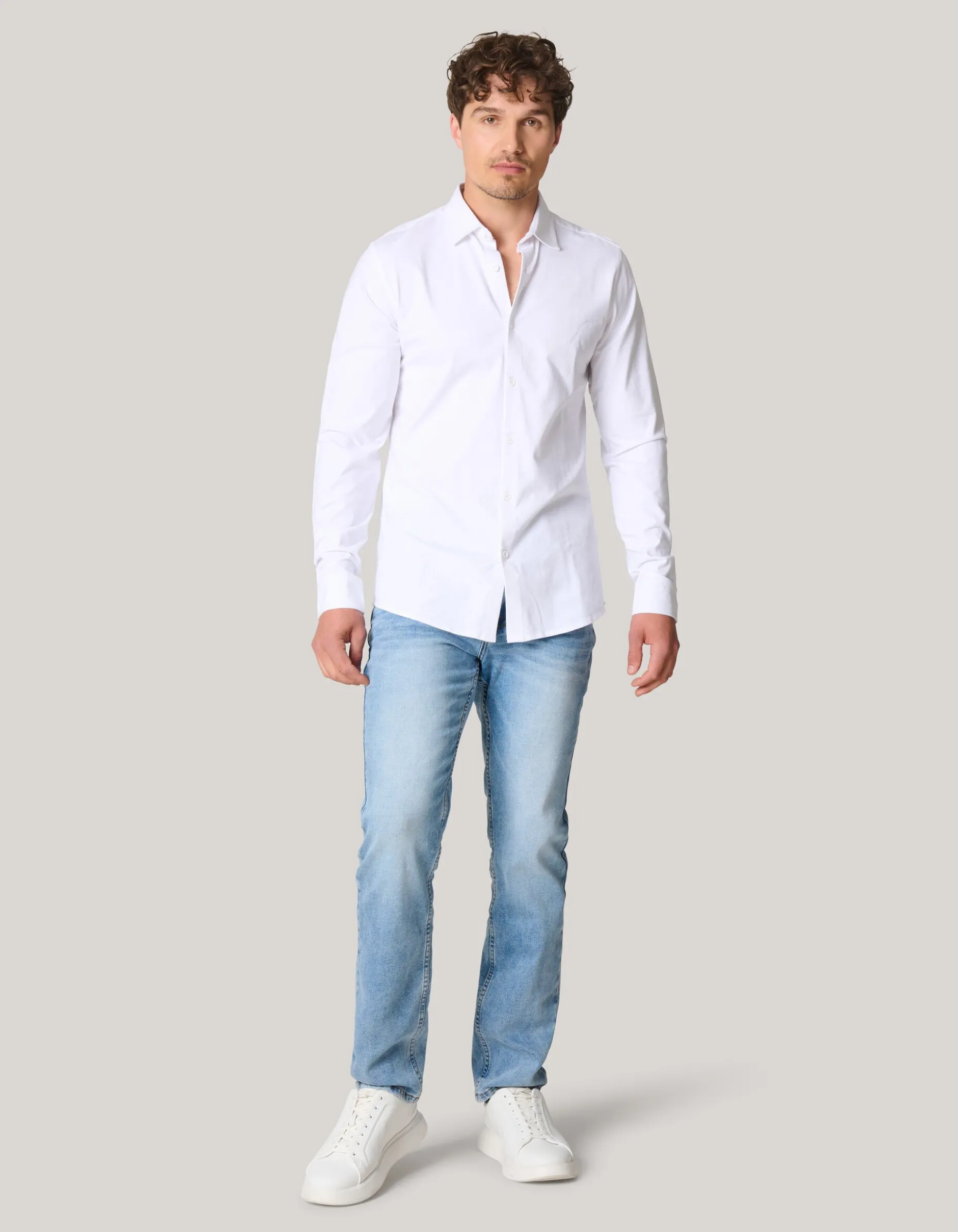 Straight Fit Light Jeans Bleached L32