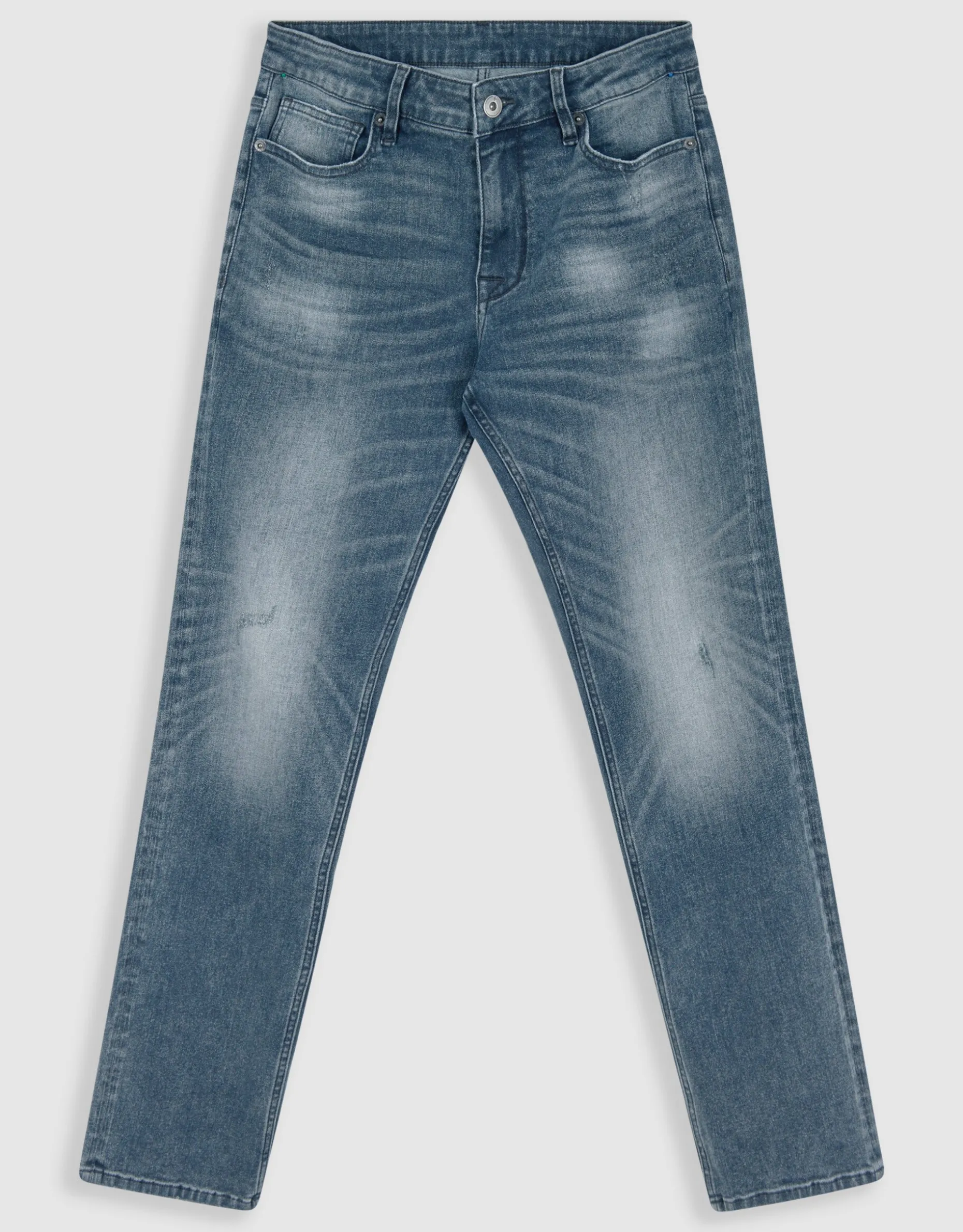 Straight Jeans Blauw/Grijs L32
