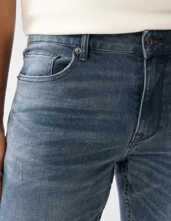 Straight Jeans Blauw/Grijs L32