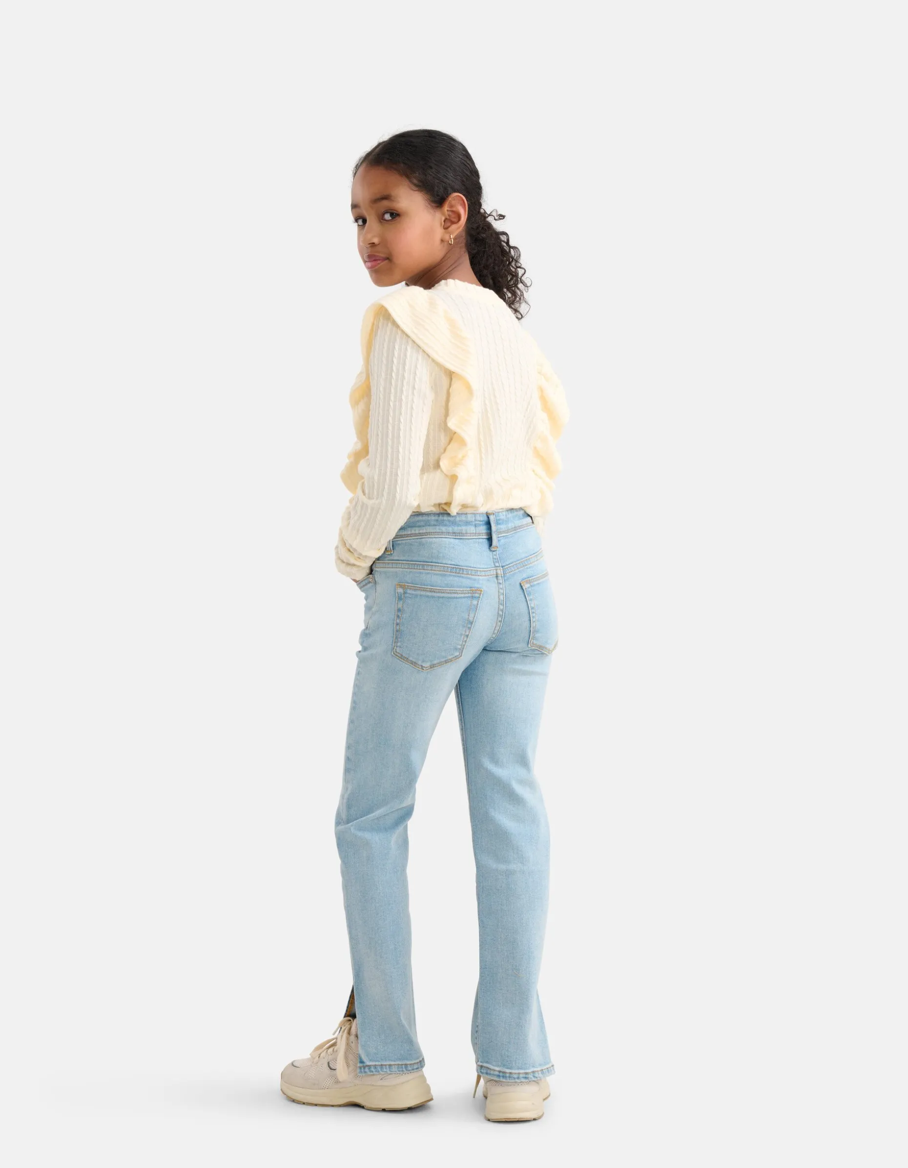 Straight Split Jeans Mediumstone