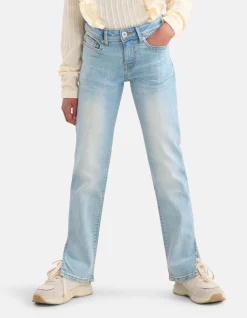 Straight Split Jeans Mediumstone