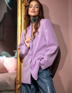 Strass Bloem Ketting Zwart By Lizzy