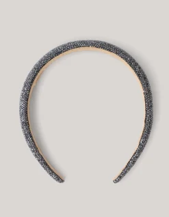 Strass Haarband Donkergrijs