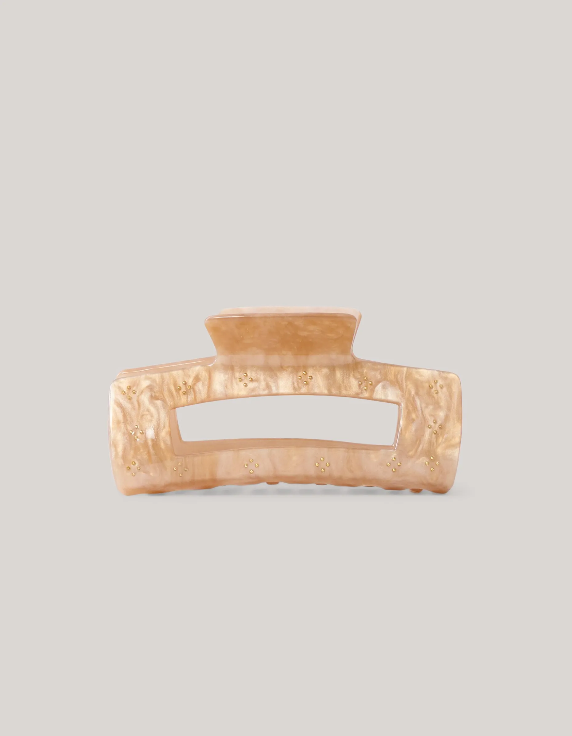 Strass Haarklem Beige