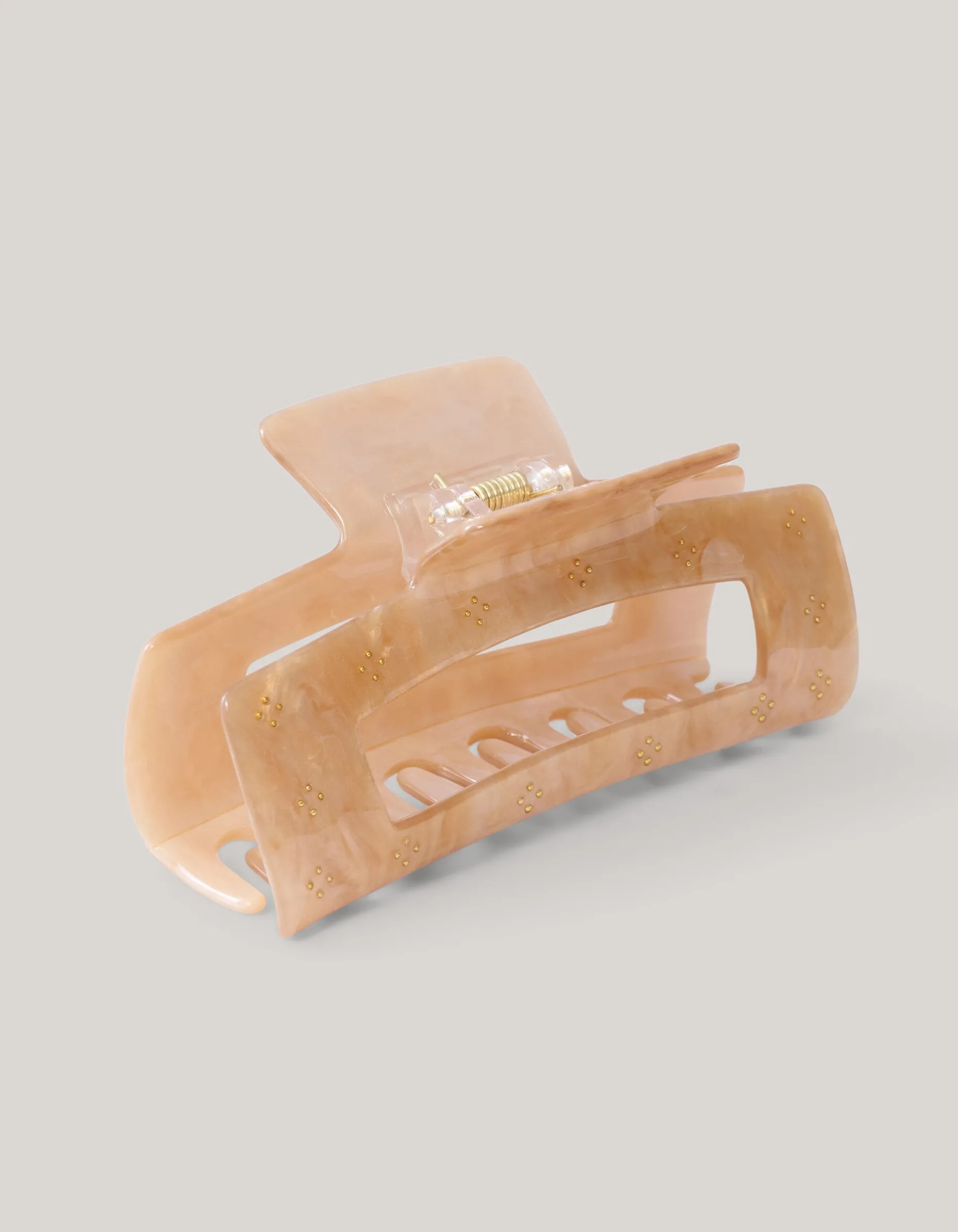 Strass Haarklem Beige