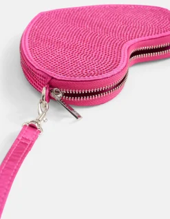 Strass Heart Tas Roze