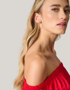 Strass Hoop Oorbellen Goud