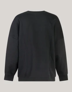 Strass Letter Sweater Zwart