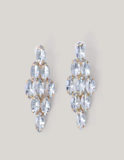 Strass Oorbellen Goud