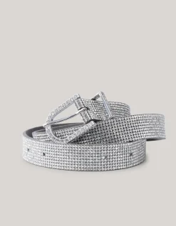 Strass Riem Zilver