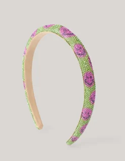 Strass Smile Haarband Groen
