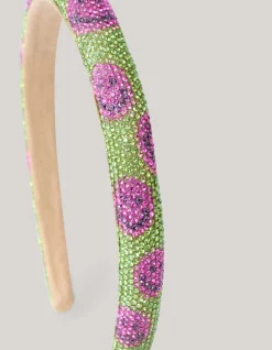 Strass Smile Haarband Groen