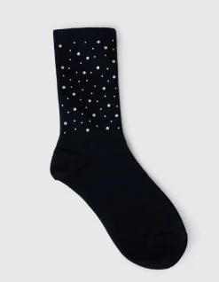 Strass Sokken Zwart