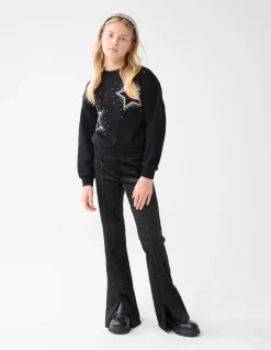 Strass Sterren Sweater Zwart